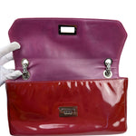 Chanel Burgundy Patent Leather Mademoiselle Bijoux Chain Flap Bag 2008