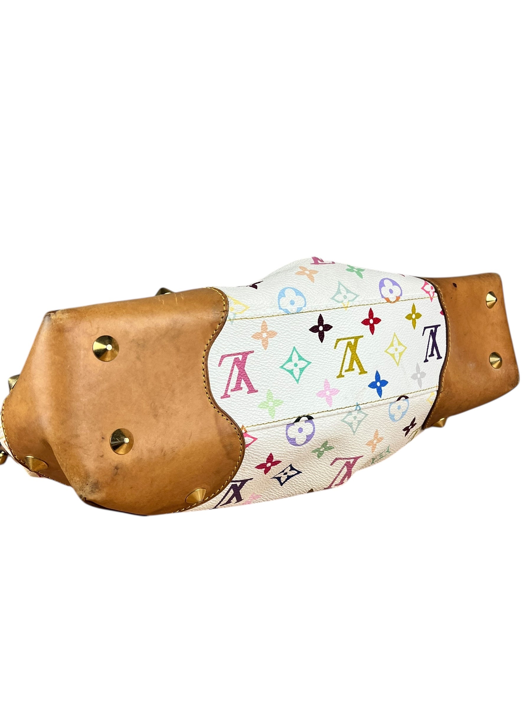 Louis Vuitton White Murakami Judy MM 2Way