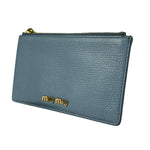 Miu Miu Vintage Blue Zip Cardholder
