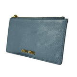 Miu Miu Vintage Blue Zip Cardholder