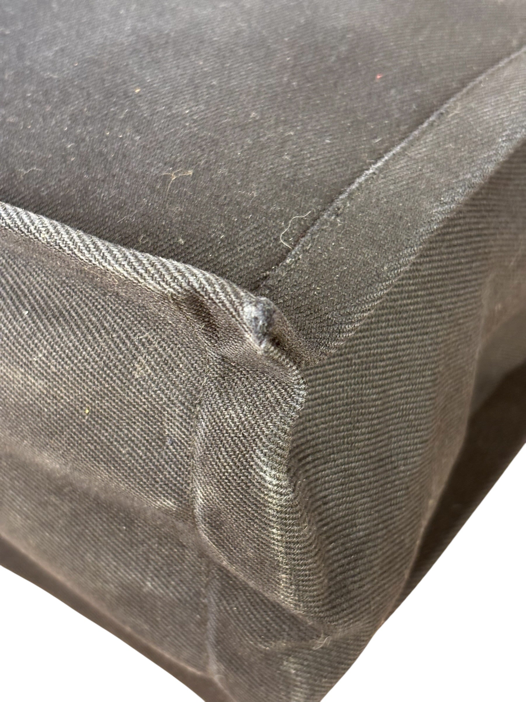 Yves Saint Laurent Black Rive Gauche Canvas Tote