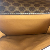 Celine Vintage Macadam Print Bowler Top Handle Bag