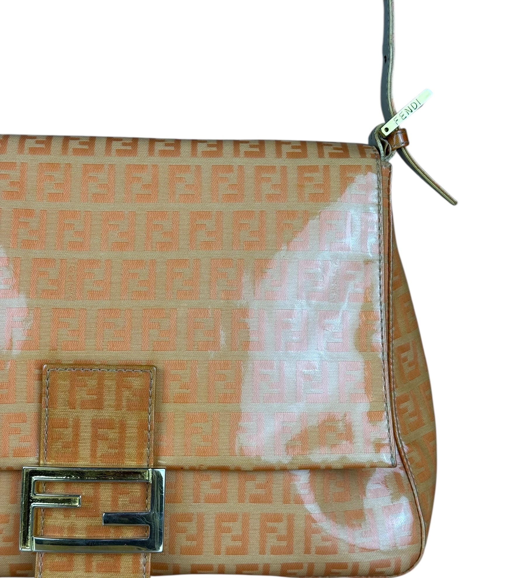 Fendi PVC FF Mamma Baguette Orange