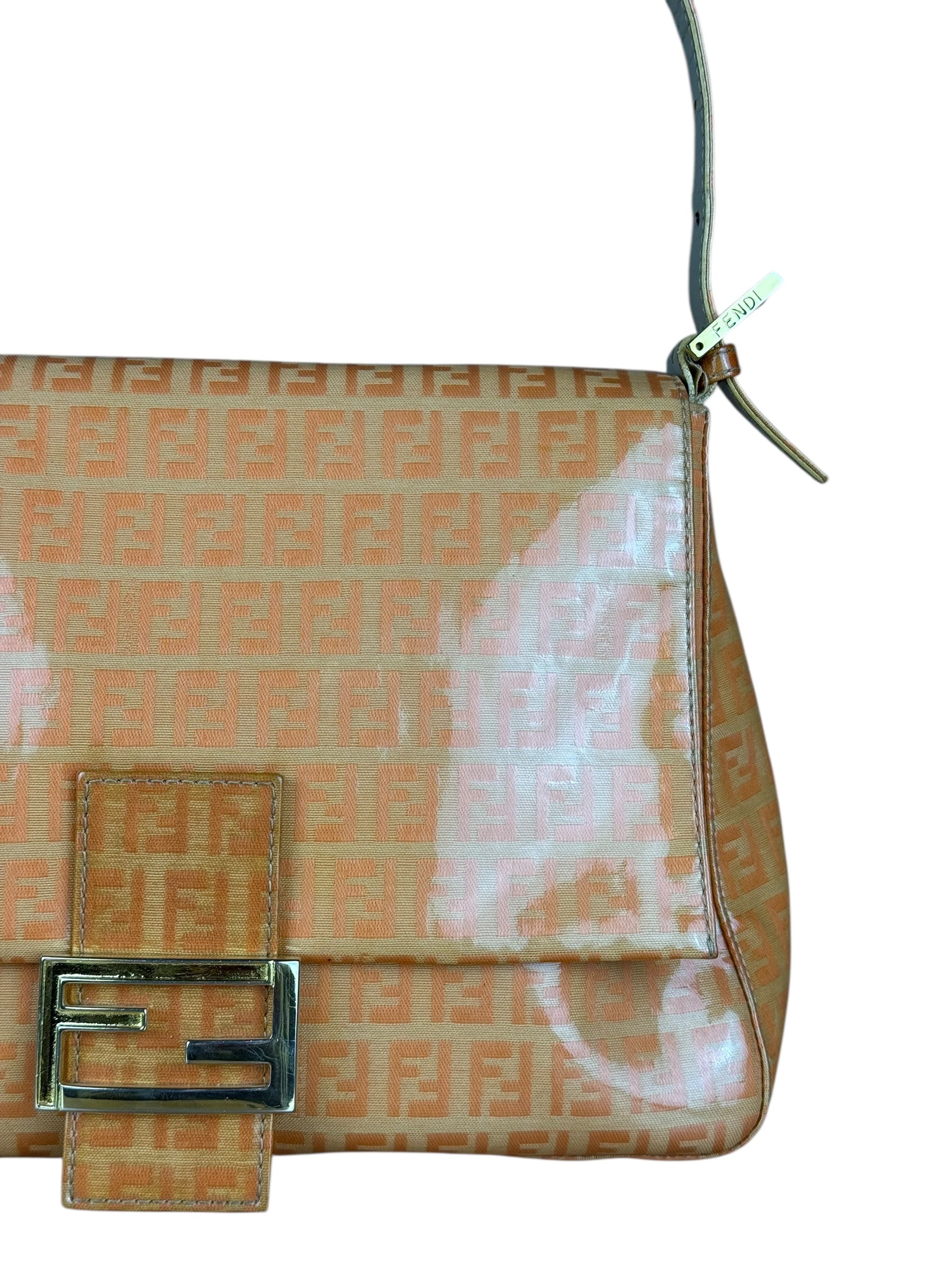 Fendi PVC FF Mamma Baguette Orange