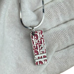 Christian Dior Oblique Trotter Pendant Necklace