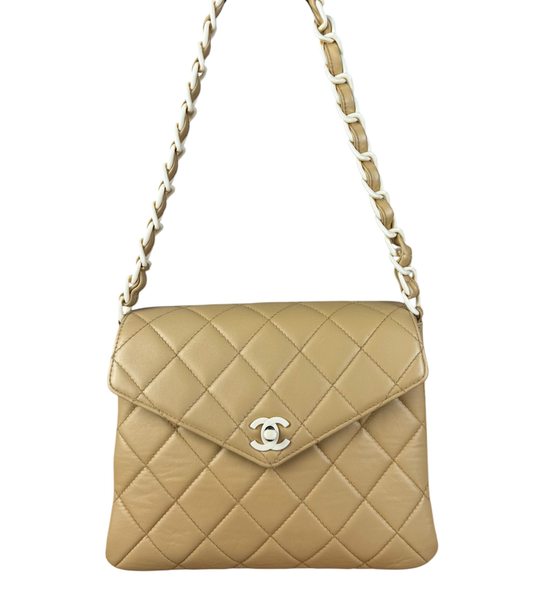Chanel Acrylic Chain Quilted Flap Bag 1997