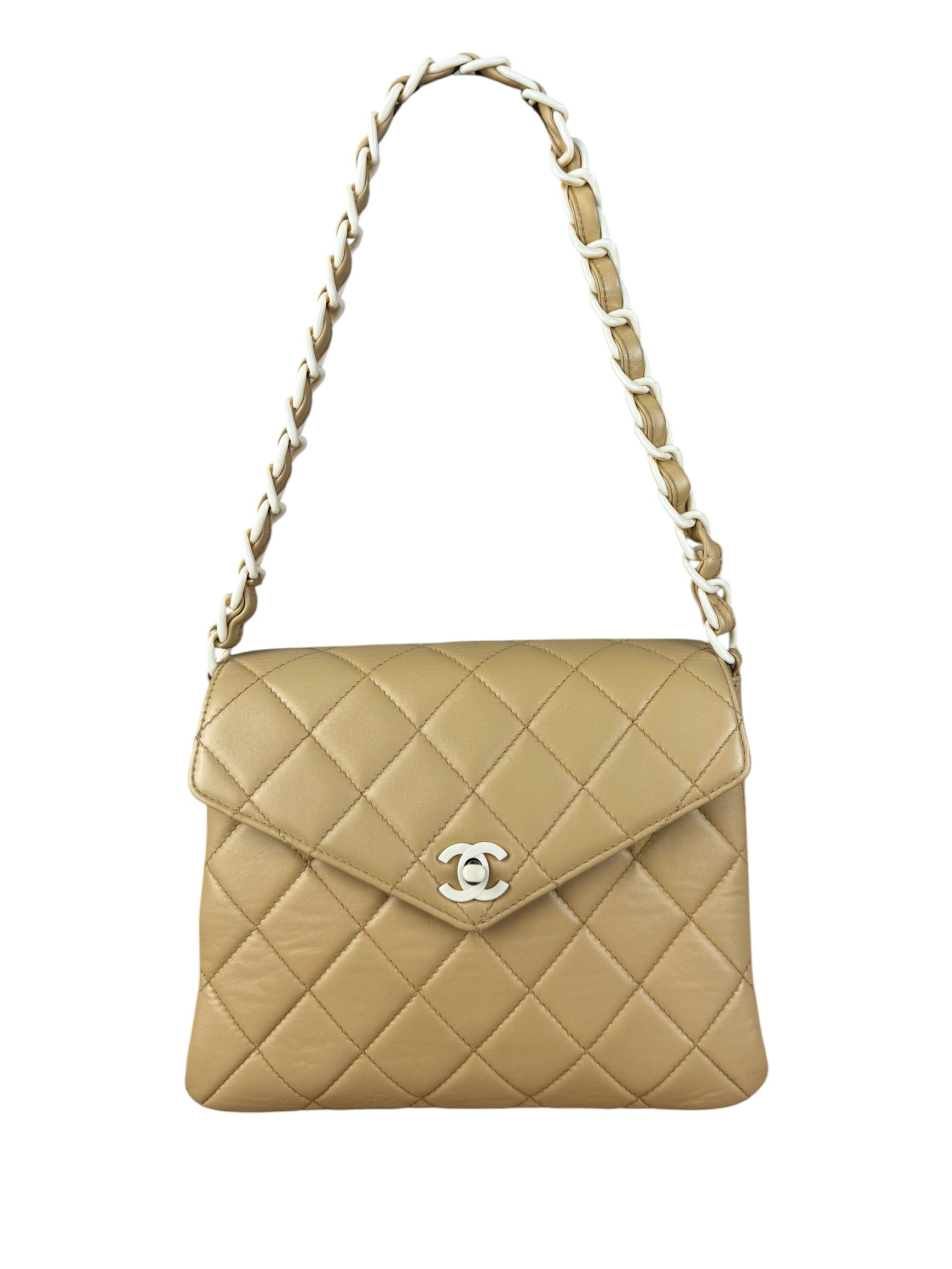 Chanel Acrylic Chain Quilted Flap Bag 1997