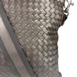 Bottega Veneta Brown Leather Woven Intrecciato Crossbody Bag