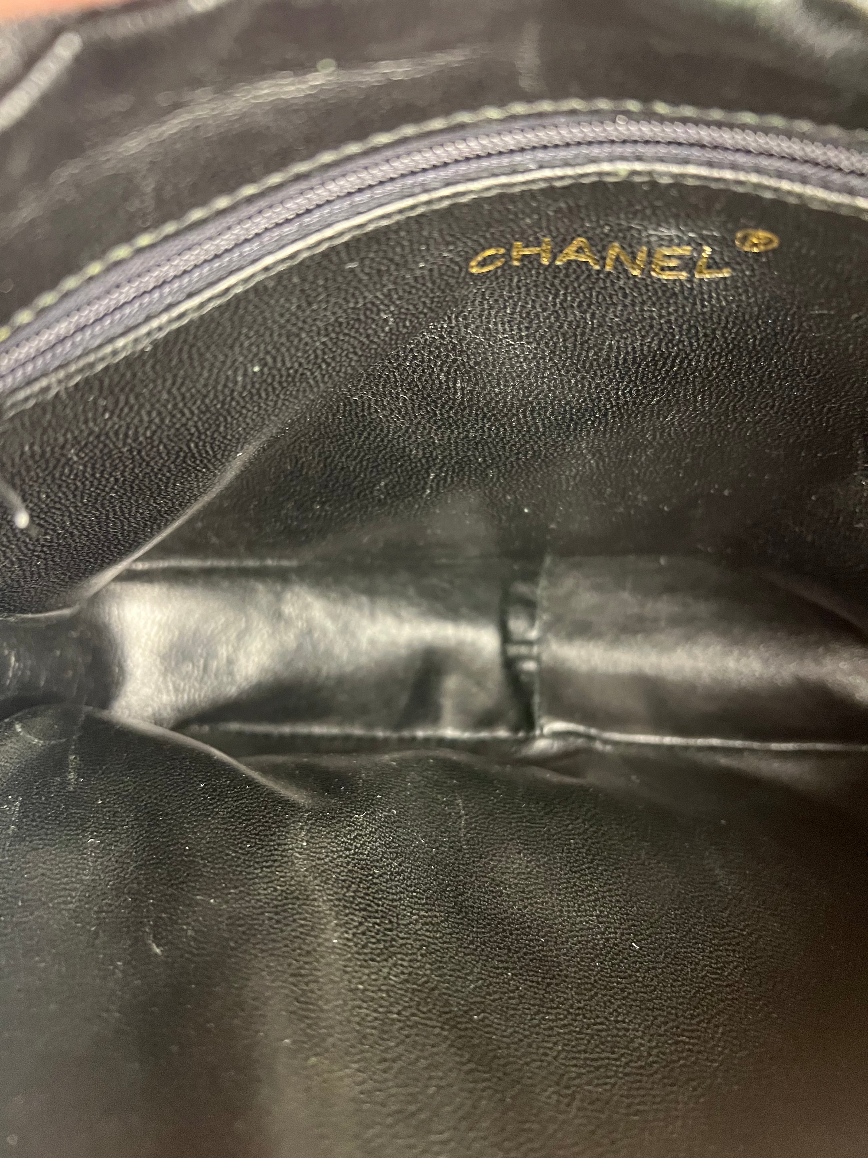 Chanel Suede CC Matelasse Camera Bag '88