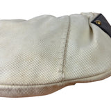 Saint Laurent White Canvas Mombasa Hobo Bag