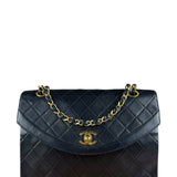 Chanel Vintage Black Quilted Diana Shoulder Bag 1986-1988