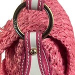 Fendi Pink Raffia Mini Chef Bag