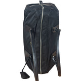 Prada Black Leather Tessuto Nylon Bowler Bag
