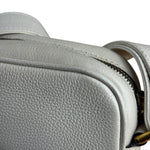 Gucci White Grained Sherry Leather Crossbody