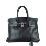 Hermes Birkin 30 Black Togo Leather Handbag 2002
