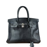 Hermes Birkin 30 Black Togo Leather Handbag 2002