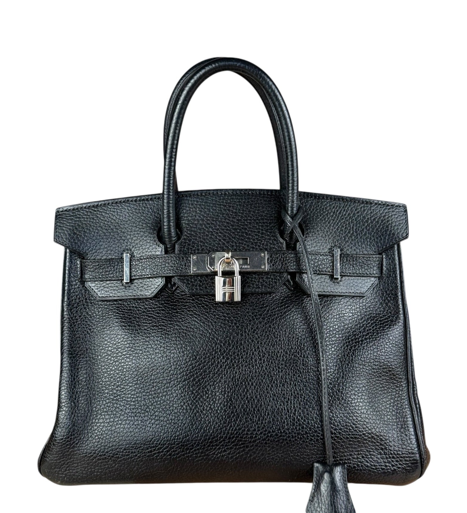 Hermes Birkin 30 Black Togo Leather Handbag 2002