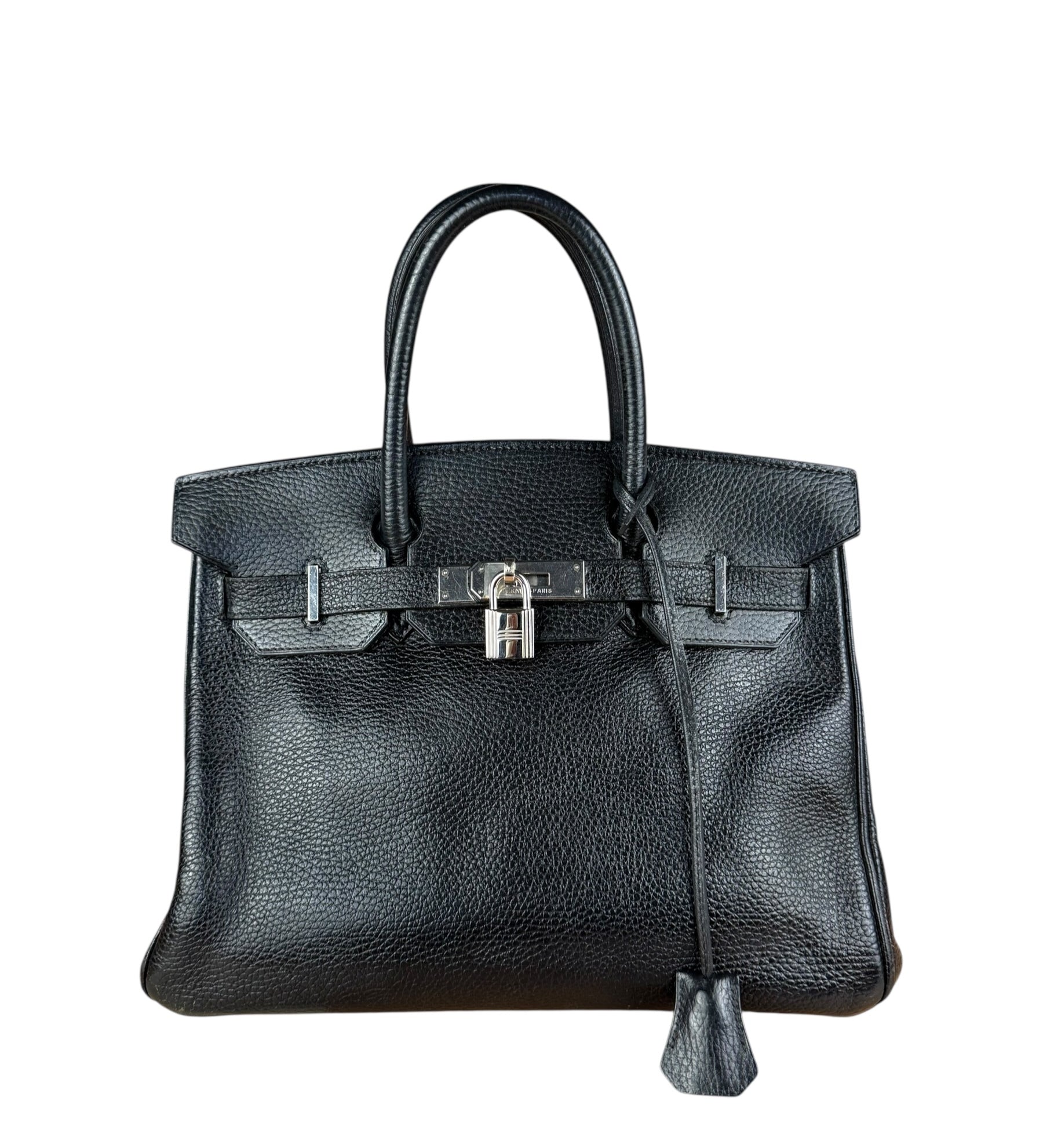 Hermes Birkin 30 Black Togo Leather Handbag 2002