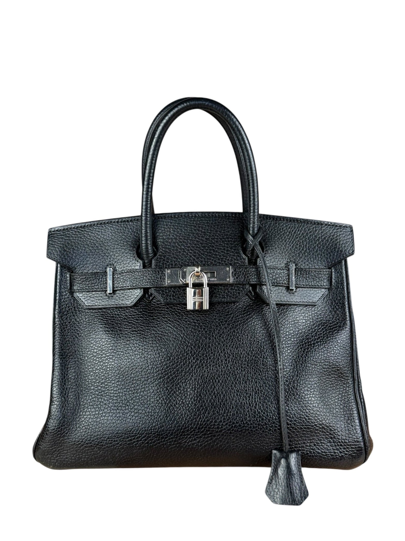 Hermes Birkin 30 Black Togo Leather Handbag 2002