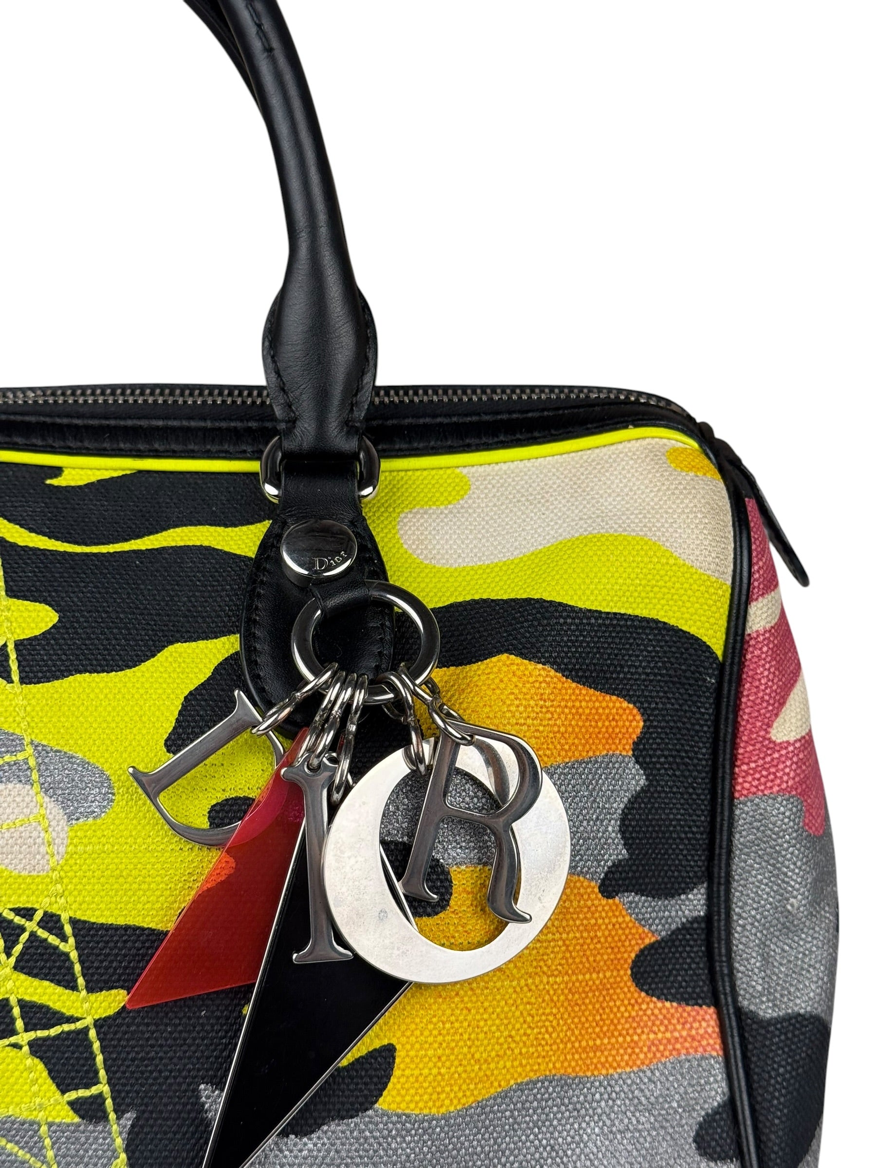 Christian Dior x Anselm Reyle Camouflage Boston Bag