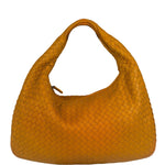 Bottega Veneta Orange Leather Intercciato Hobo Bag