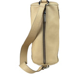 Burberry Cream Calfskin Barrel Shoulder Bag