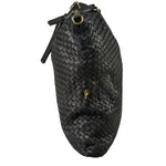 Bottega Veneta Black Intrecciato Large Handbag