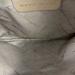 Ferragamo Vintage Beige Suede Hobo Shoulder Bag