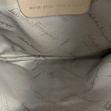 Ferragamo Vintage Beige Suede Hobo Shoulder Bag