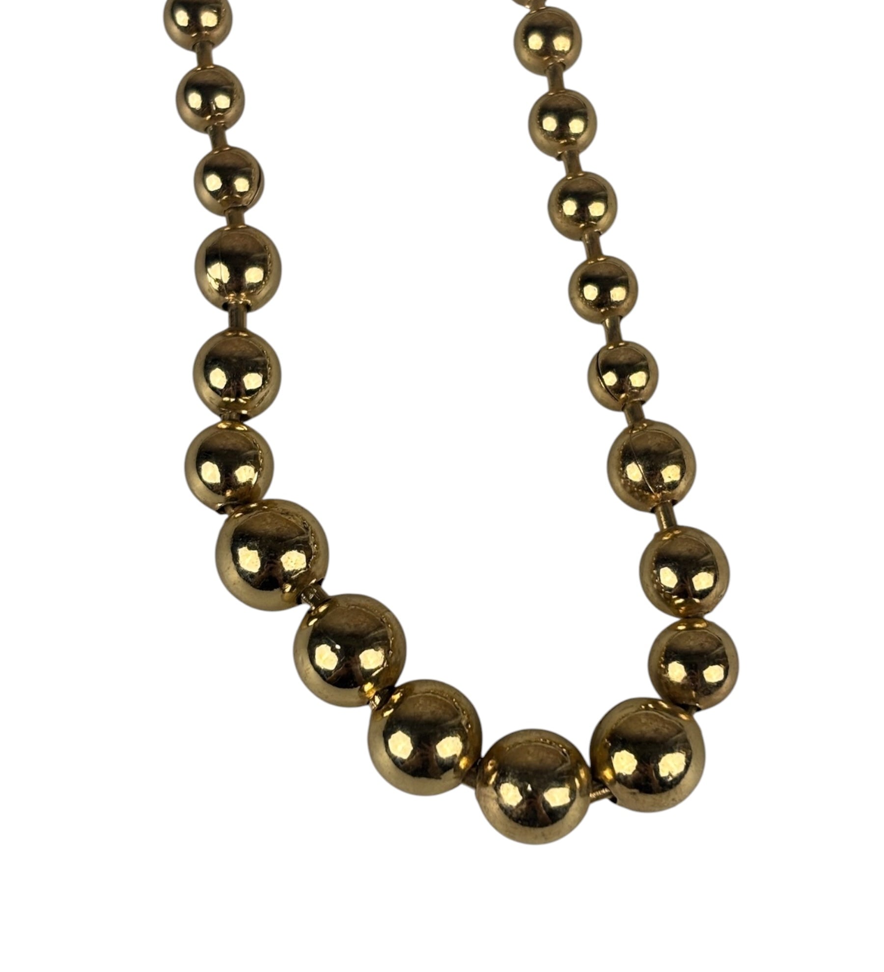 Christian Dior Vintage Gold Plated Beaded Necklace