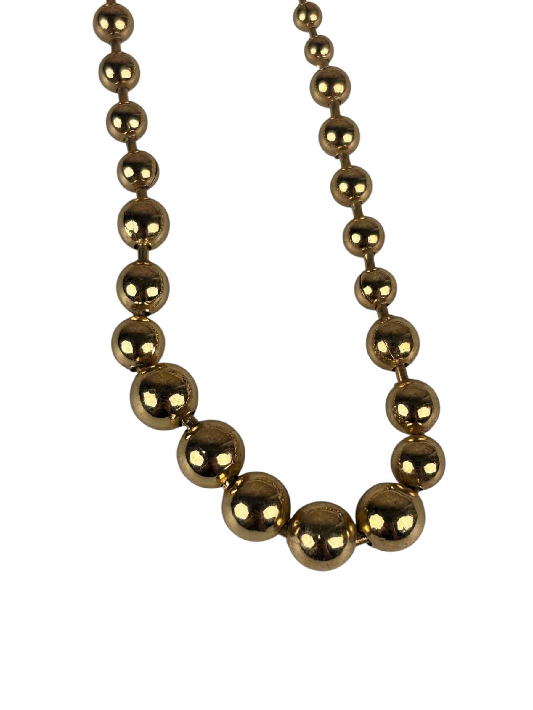 Christian Dior Vintage Gold Plated Beaded Necklace