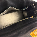 Hermes Kelly 32 Black Box Leather 1991