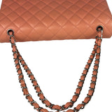 Chanel Pink Quilted Lambskin Classic Large Double Flap Bag 2012