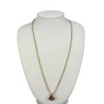 Christian Dior Rope-Twist CD Drop Motif Pendant Necklace