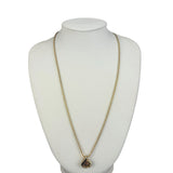 Christian Dior Rope-Twist CD Drop Motif Pendant Necklace