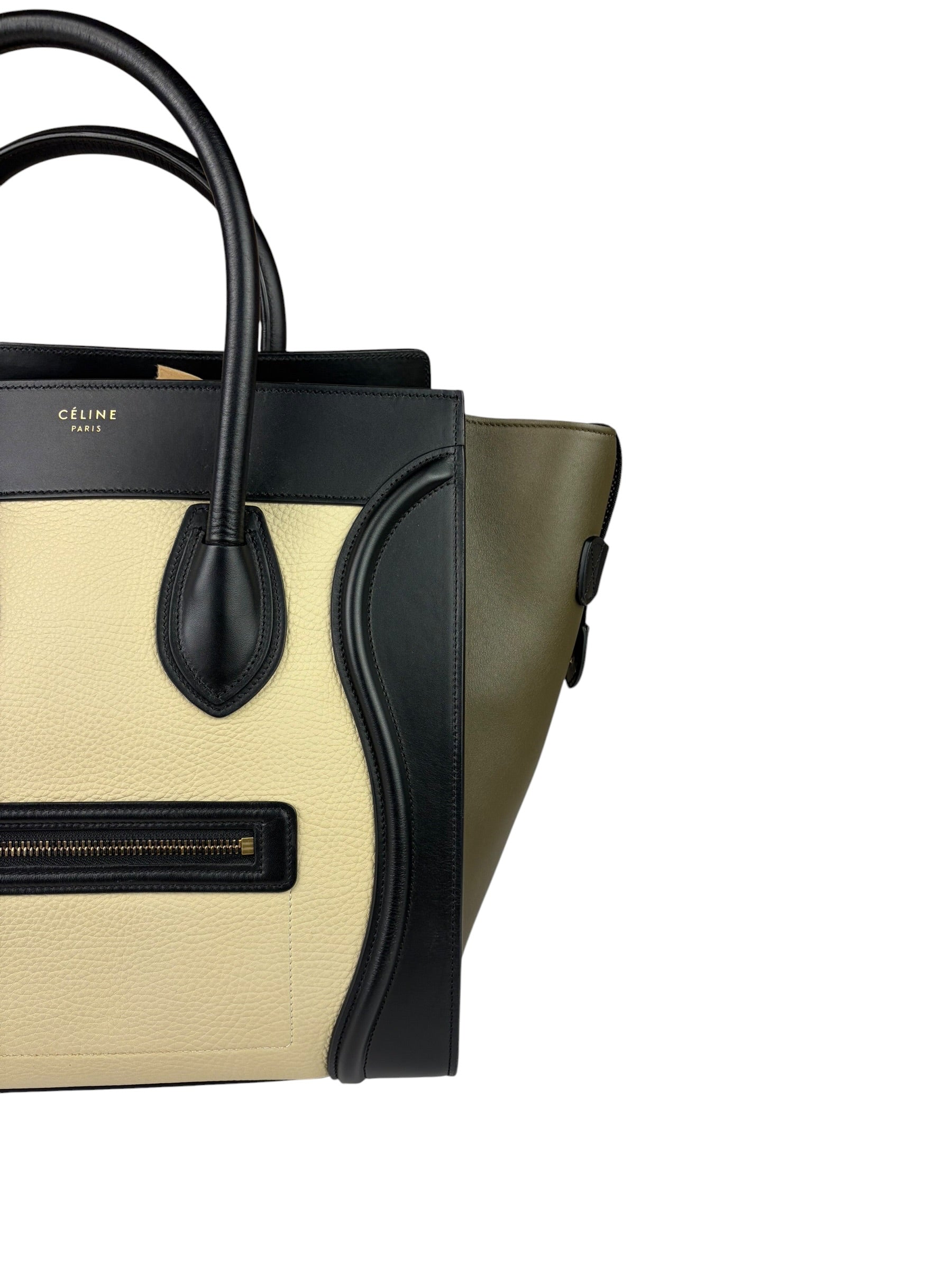 Celine Tri-Color Luggage Tote Bag
