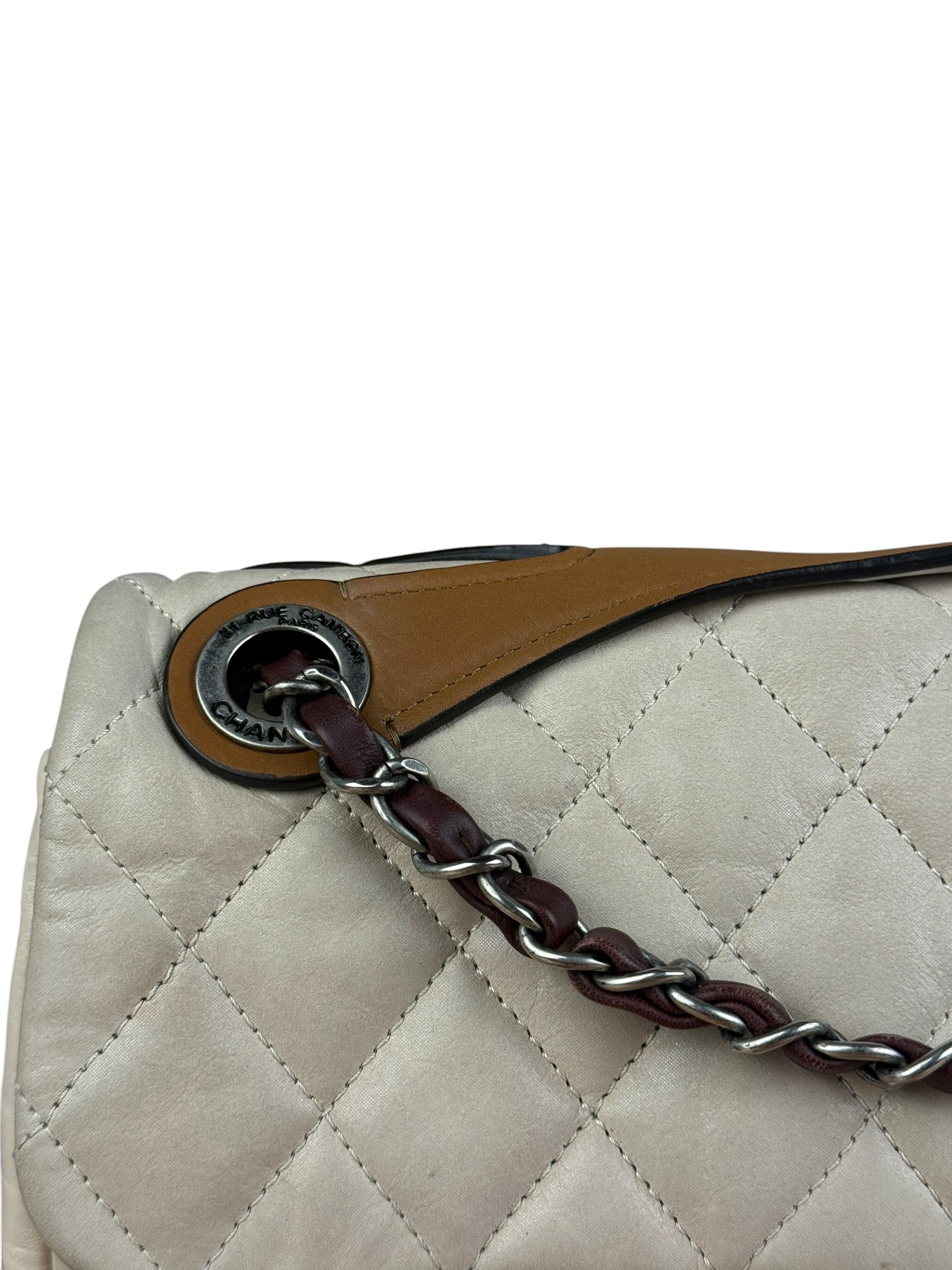 Chanel Beige Iridescent In-The-Mix Flap Bag 2011