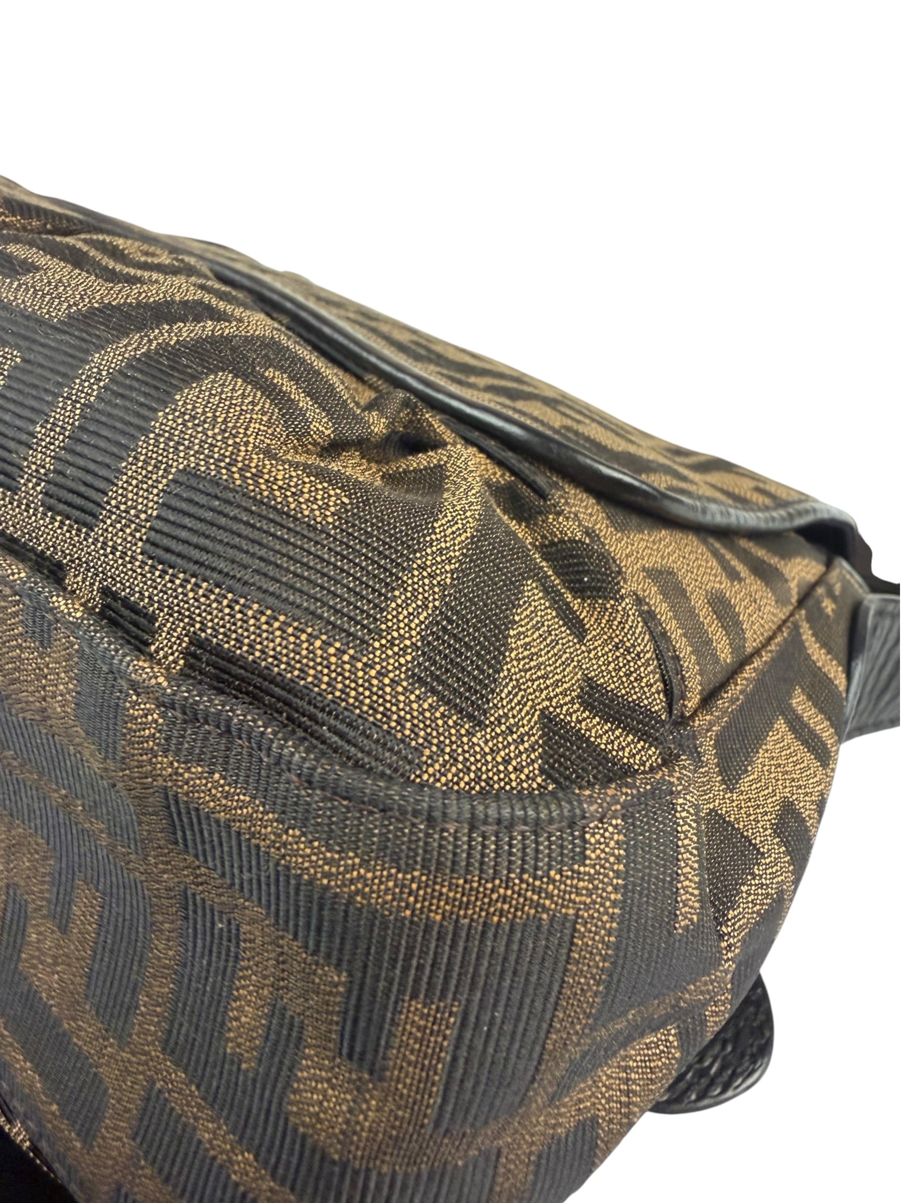 Fendi FF Zucca Vintage B Flap Shoulder Bag