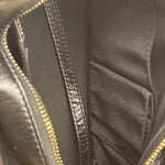 Chanel Metallic Gold/Black Leather Small Gabrielle Hobo Bag 1992
