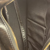 Chanel Metallic Gold/Black Leather Small Gabrielle Hobo Bag 1992