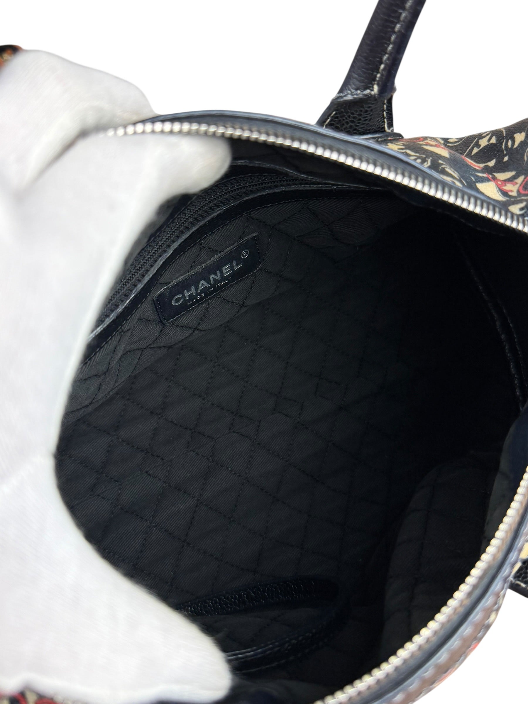 Chanel Vintage Coco Optic Bowler Bag 2006