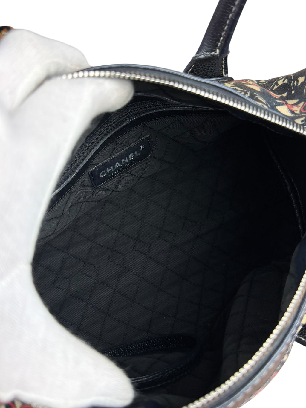 Chanel Vintage Coco Optic Bowler Bag 2006