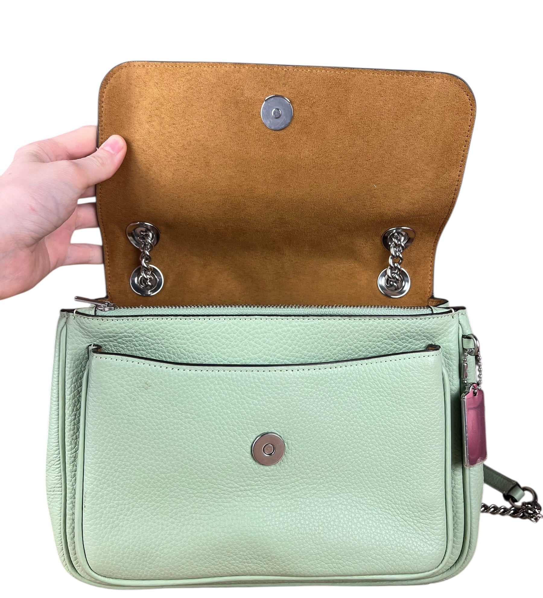 Coach Leather Klare Crossbody 25 Green