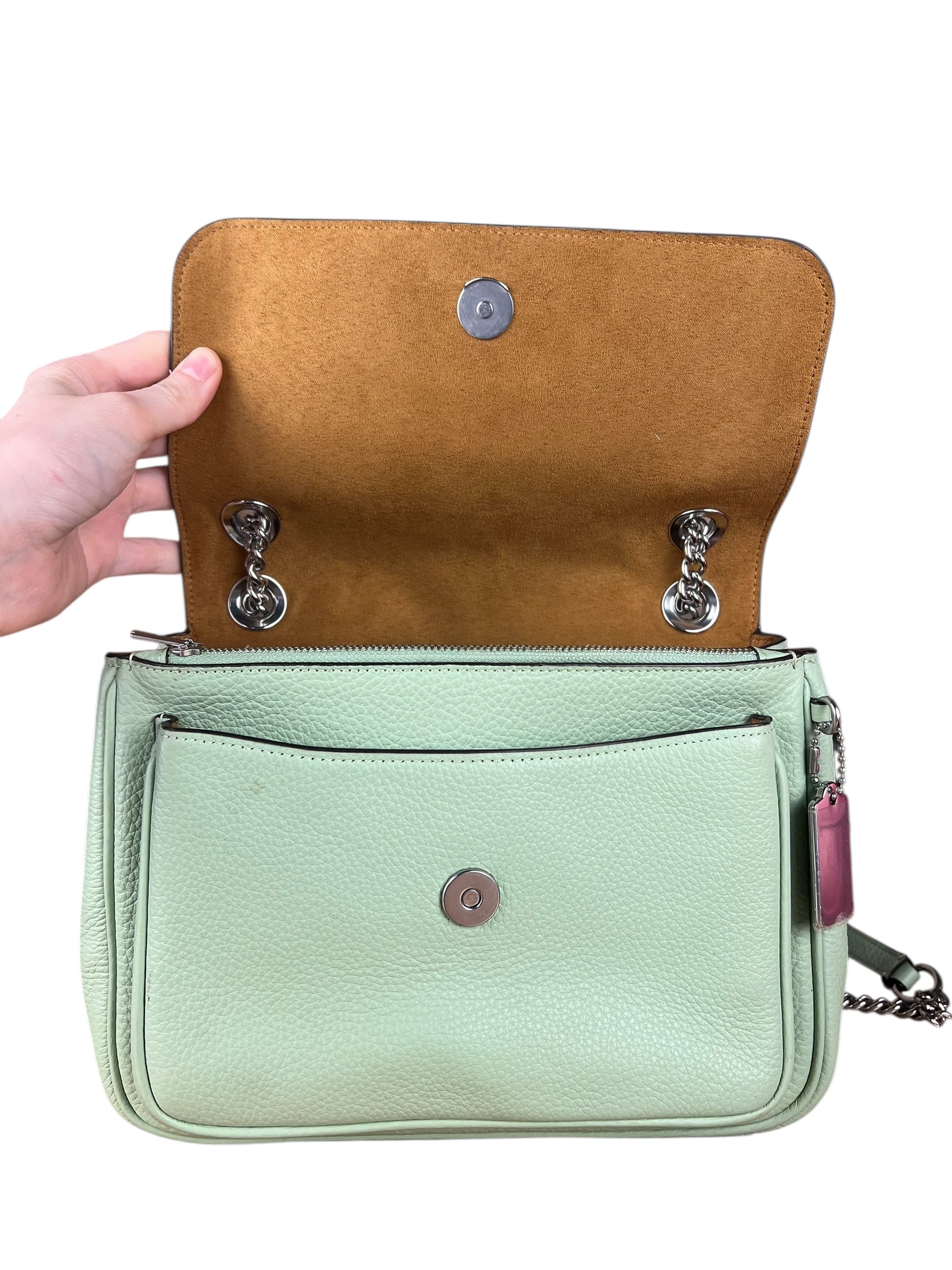 Coach Leather Klare Crossbody 25 Green