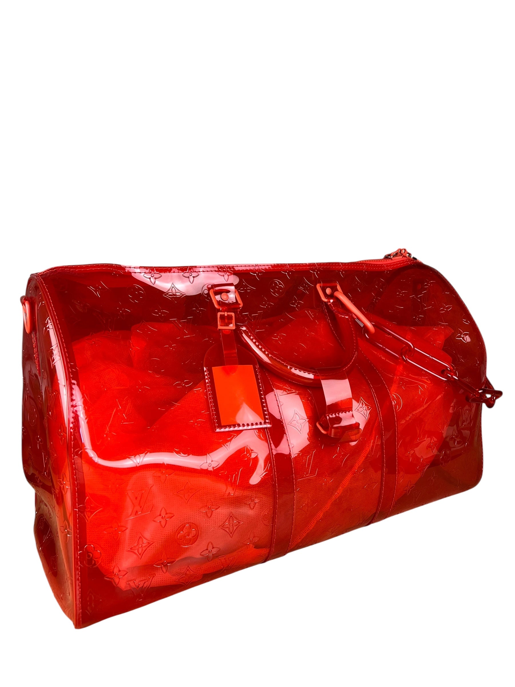 Louis Vuitton X Virgil Abloh Red Monogram PVC Bandouliere 50