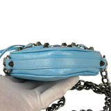 Balenciaga Light Blue Heart Le Cagole Chain Bag