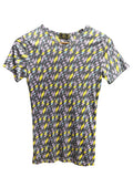 90s Fendi Geo Zucca Print V-Neck Shirt
