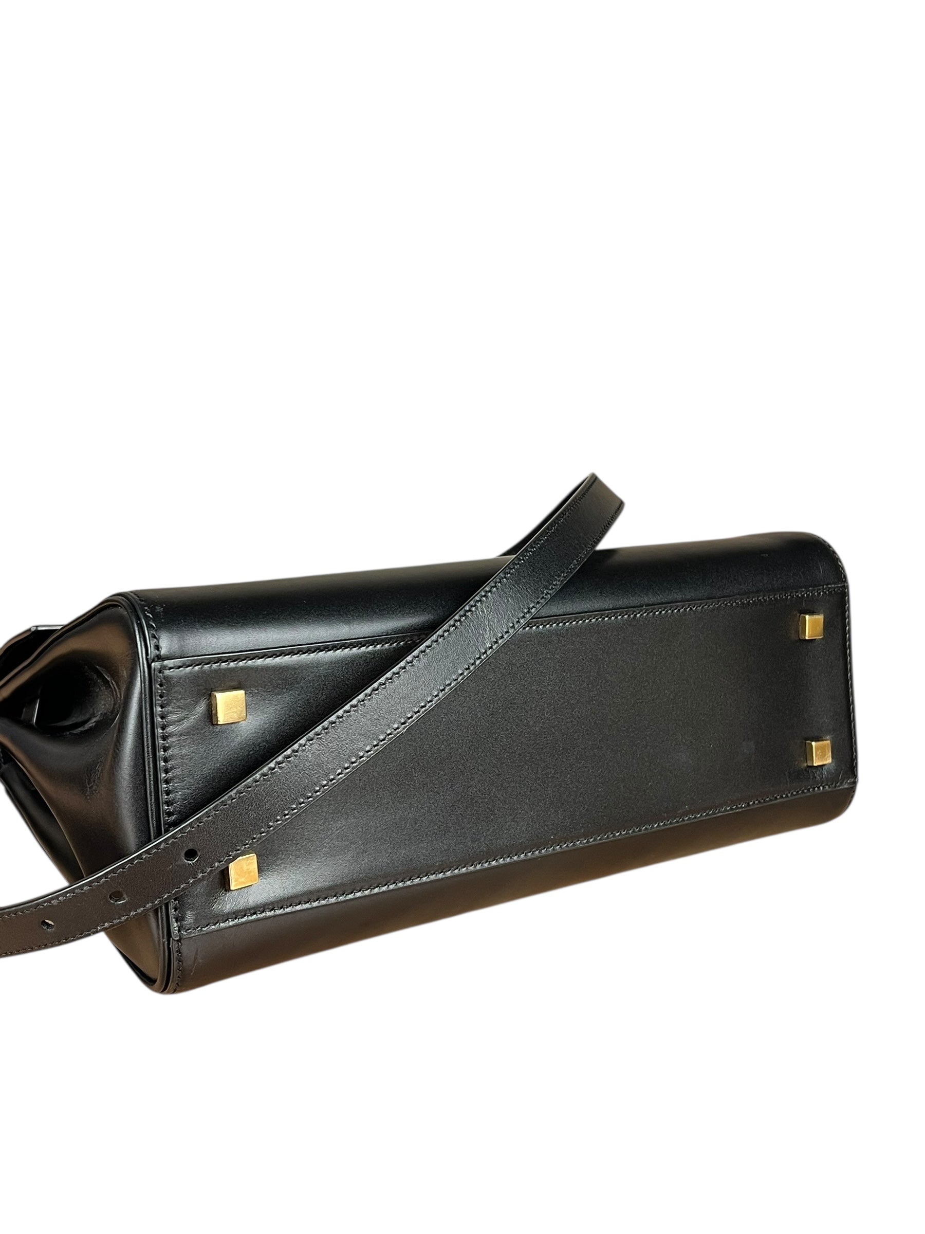 Saint Laurent Le Fermoir Top Handle 2Way Black