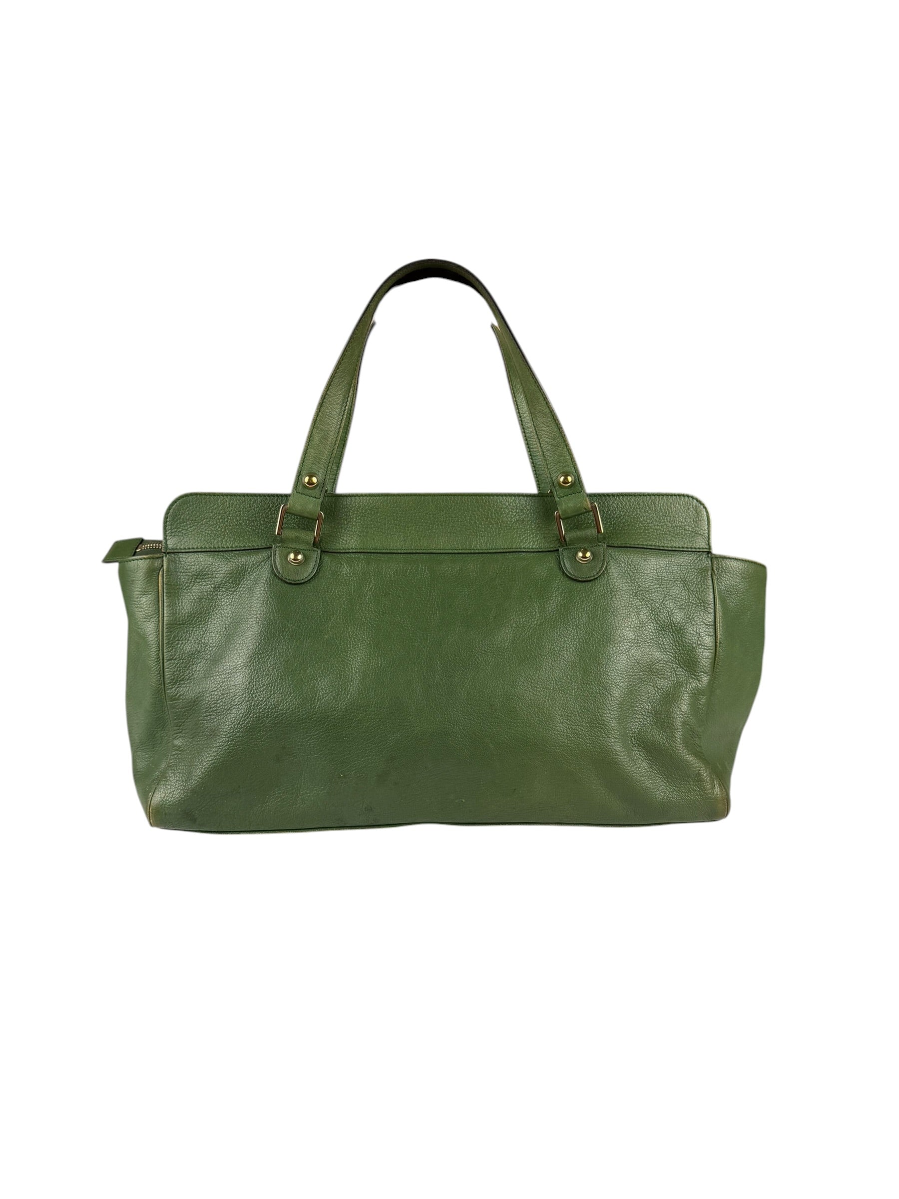 Gucci Green Leather Blondie Shoulder Bag