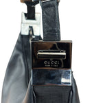 Gucci Black Leather Silhouette Hobo Bag